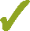 small green check mark