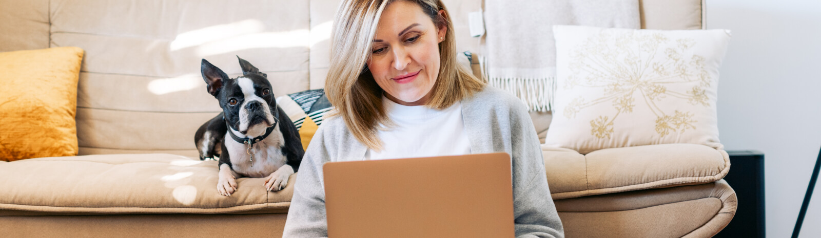 Woman at computer